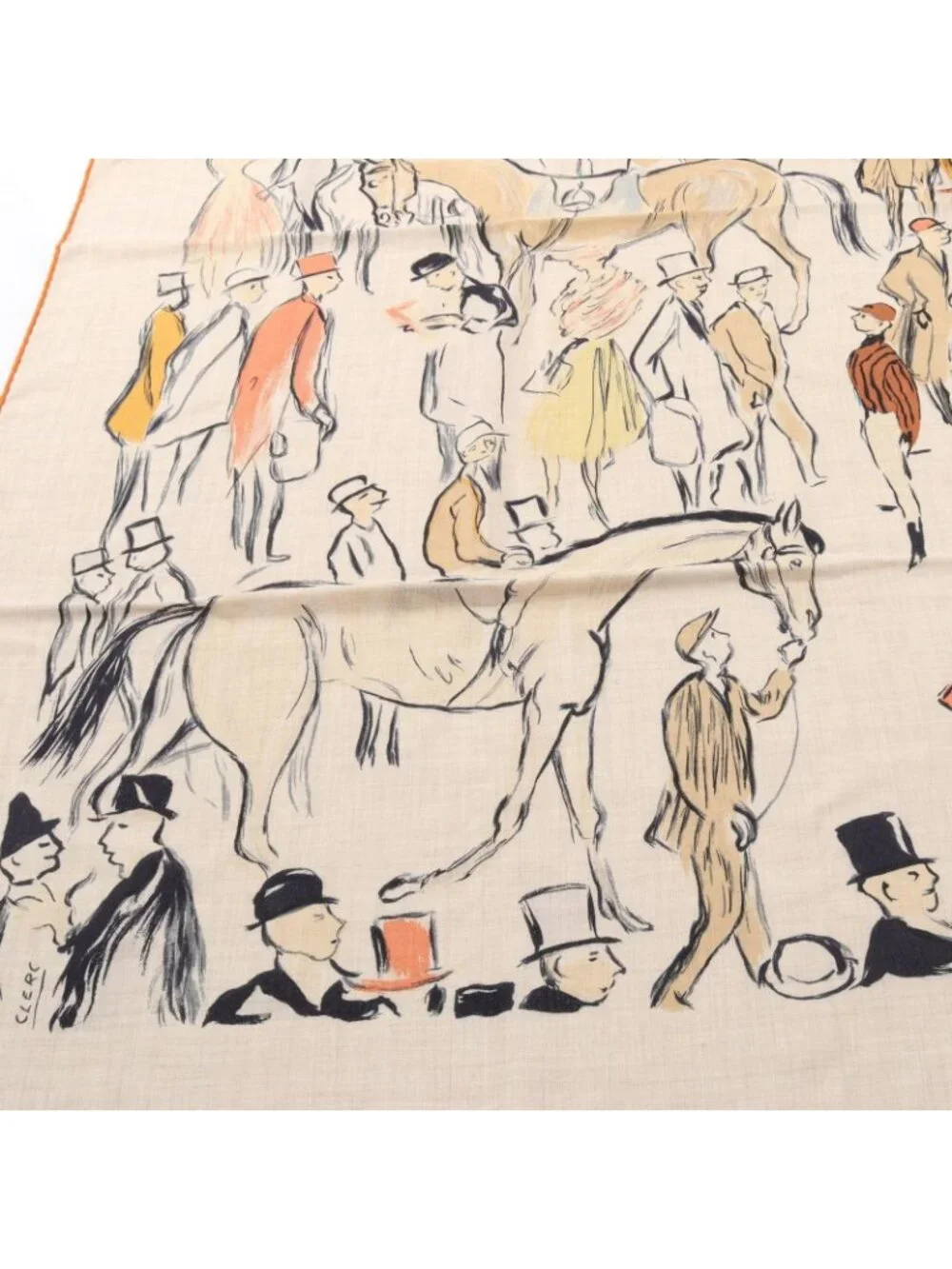Hermes Scarf Carre Geant 140 Paddock Silk